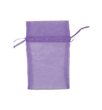 purple organza drawstring bag 27224-bx
